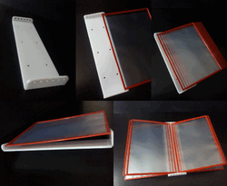 настенная перекидная система, стенд-книга из оргстекла с пластиковыми карманами